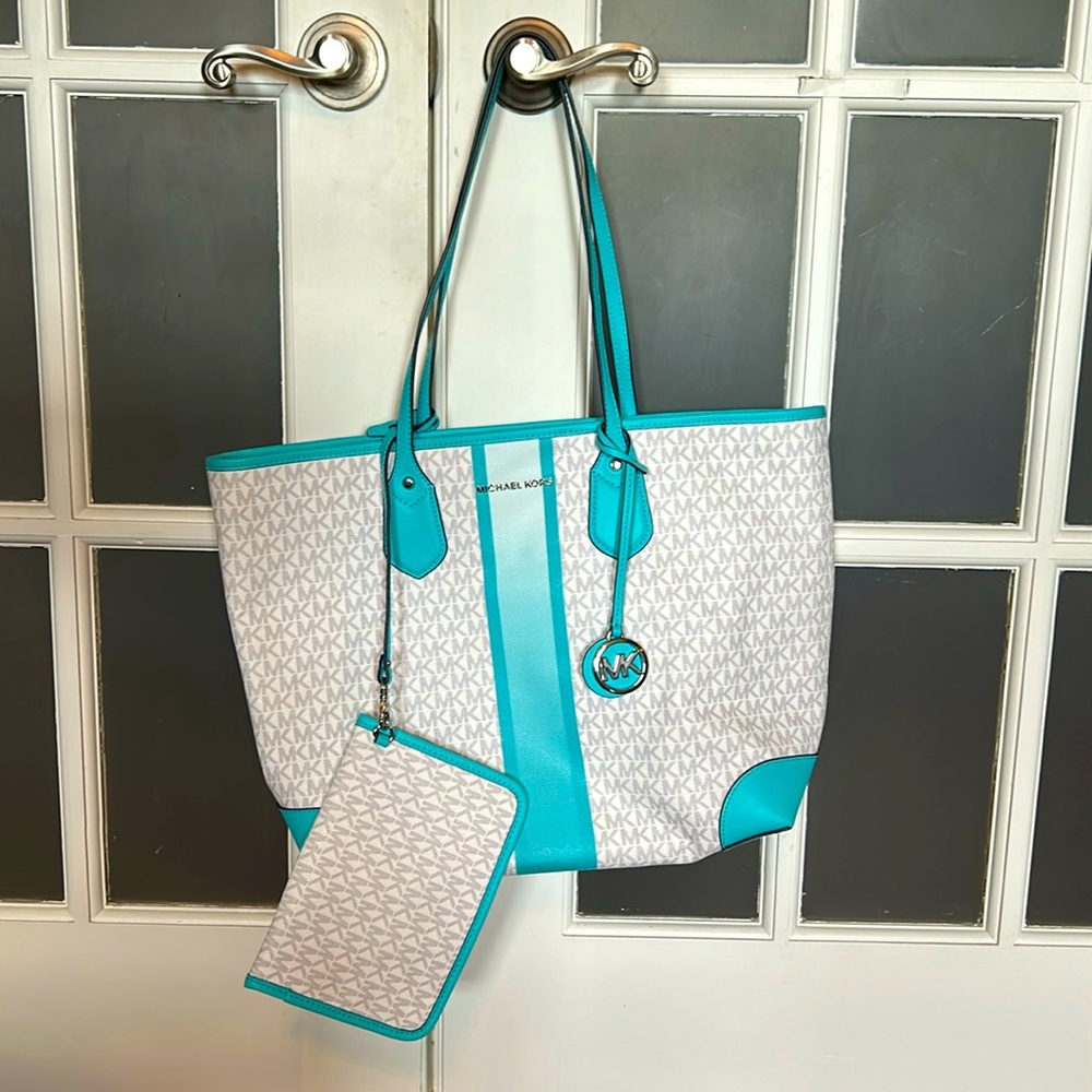 Michael Kors ocean blue tote